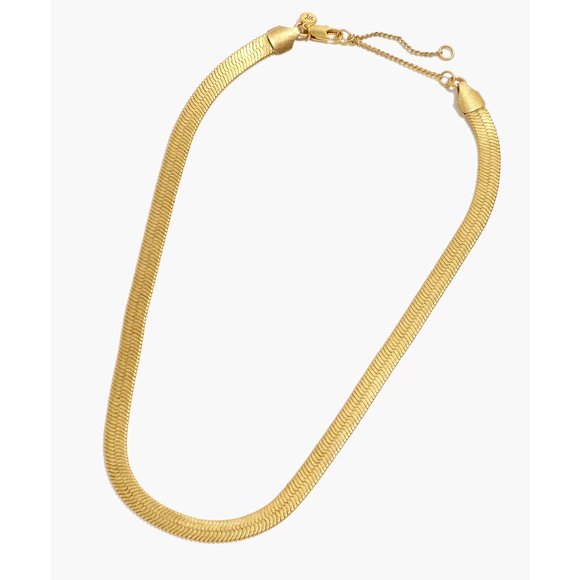Madewell Jewelry Nwt Madewell Goldplated Herringbone Chain Poshmark